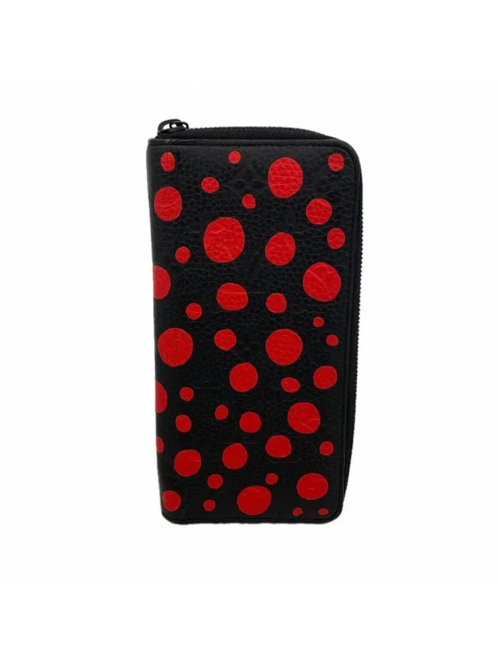 Louis Vuitton Wallet Monogram Empreinte Zippy Vertical LV YK Yayoi Kusama Noir